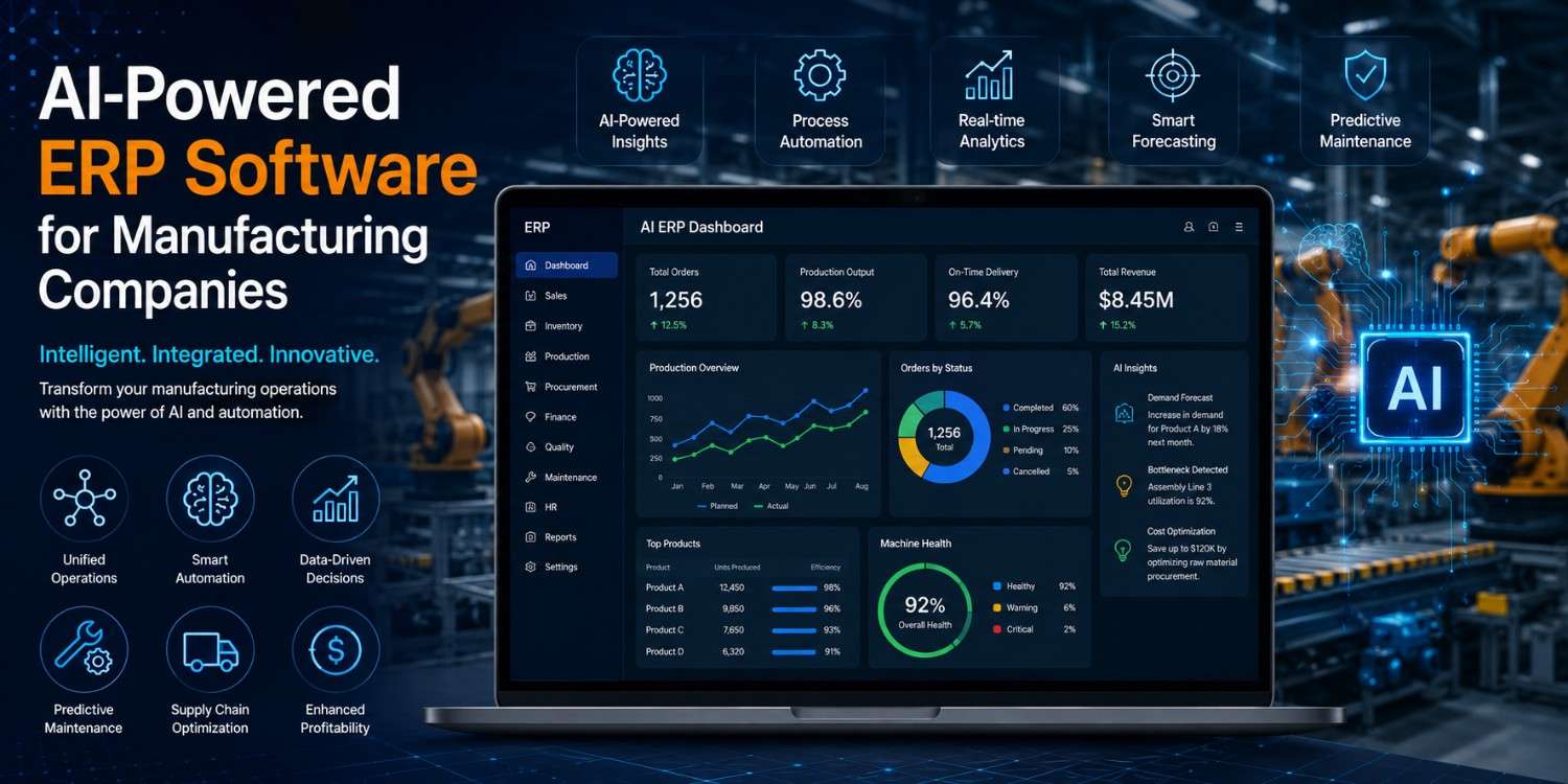 AI-Powered ERP Software for Manufacturing Companies in 2026: Complete Guide
